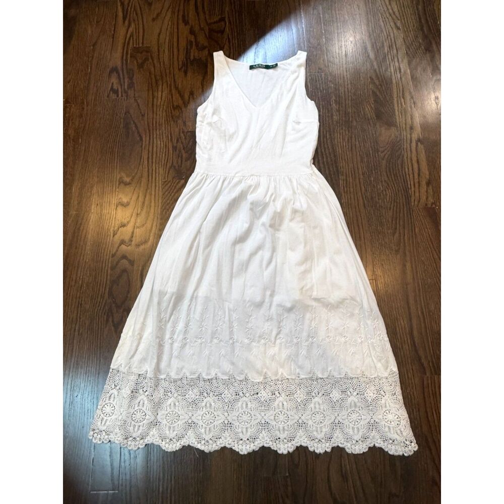 Lauren Ralph Lauren, White Dress, Women's XS, GUC